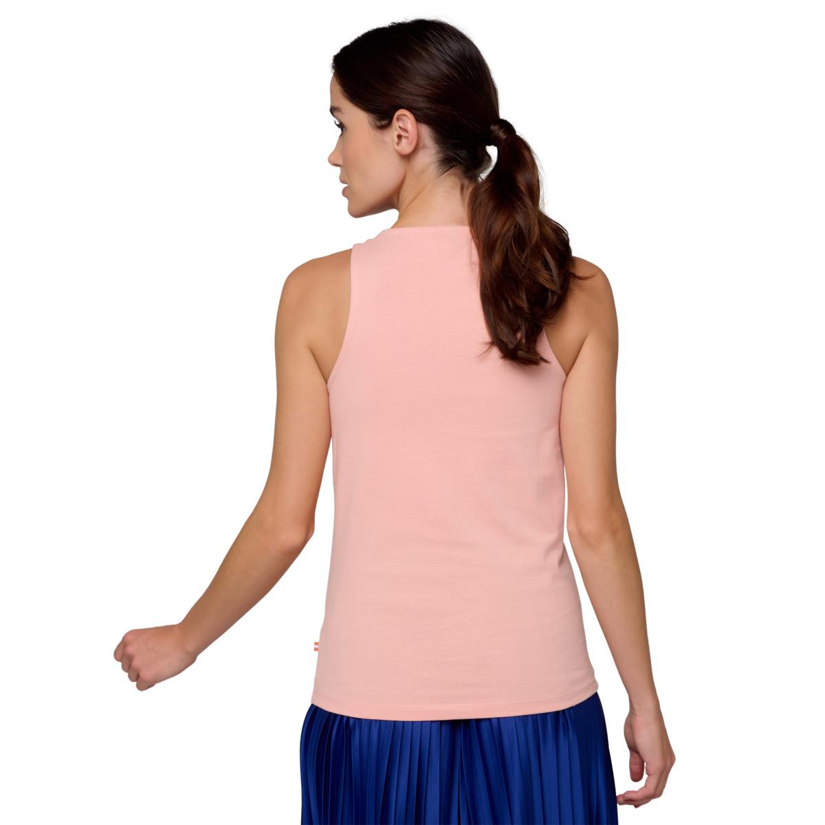 Woman Stripes tank top Roland-Garros - Pink - ROLAND-GARROS