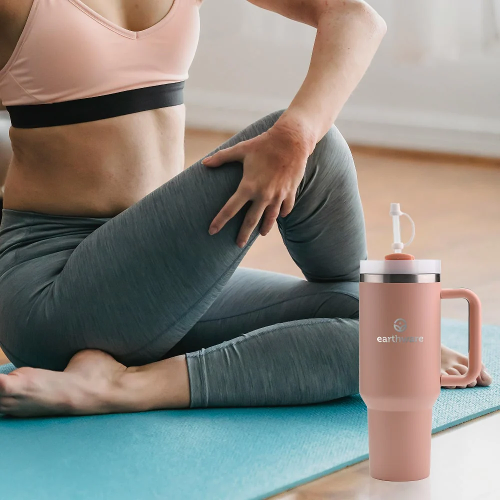 Earth Tumbler Premium Insulated Travel Cup - Peach (1.2L)