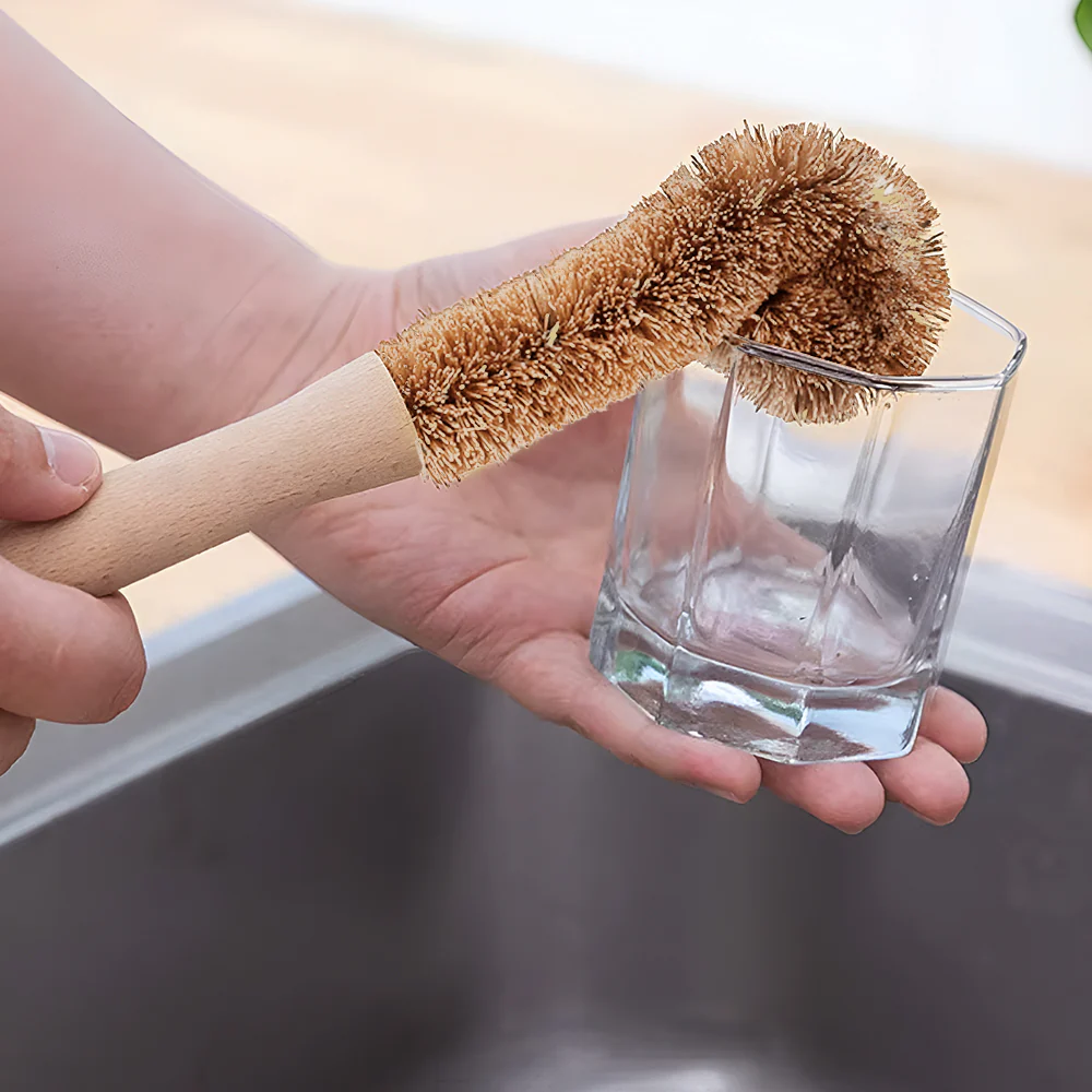 Renewable Bamboo Cleaning Brush Set