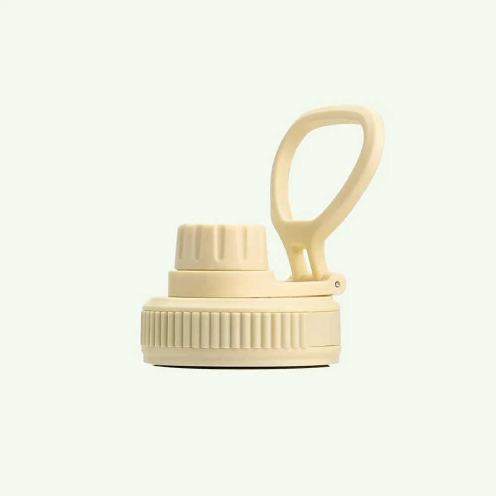 Earth Bottle Premium Insulated Water Bottle with 2 x Caps - Yellow (550ml)