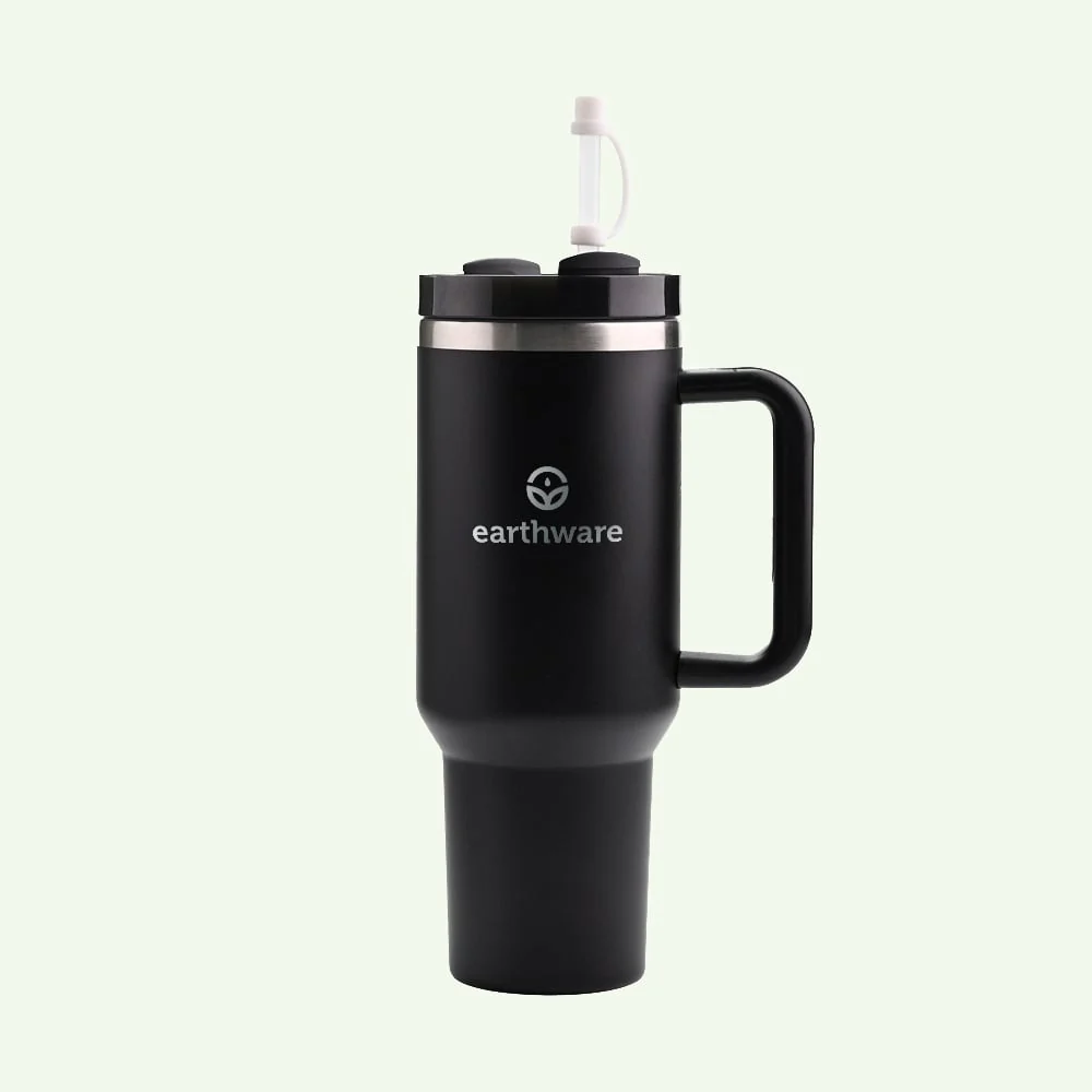Earth Tumbler Premium Insulated Travel Cup - Black (1.2L)
