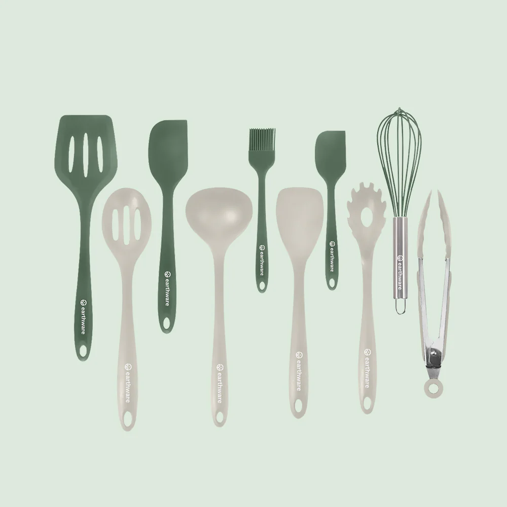No-Tox Silicone Kitchen Utensils Set - Complete Set