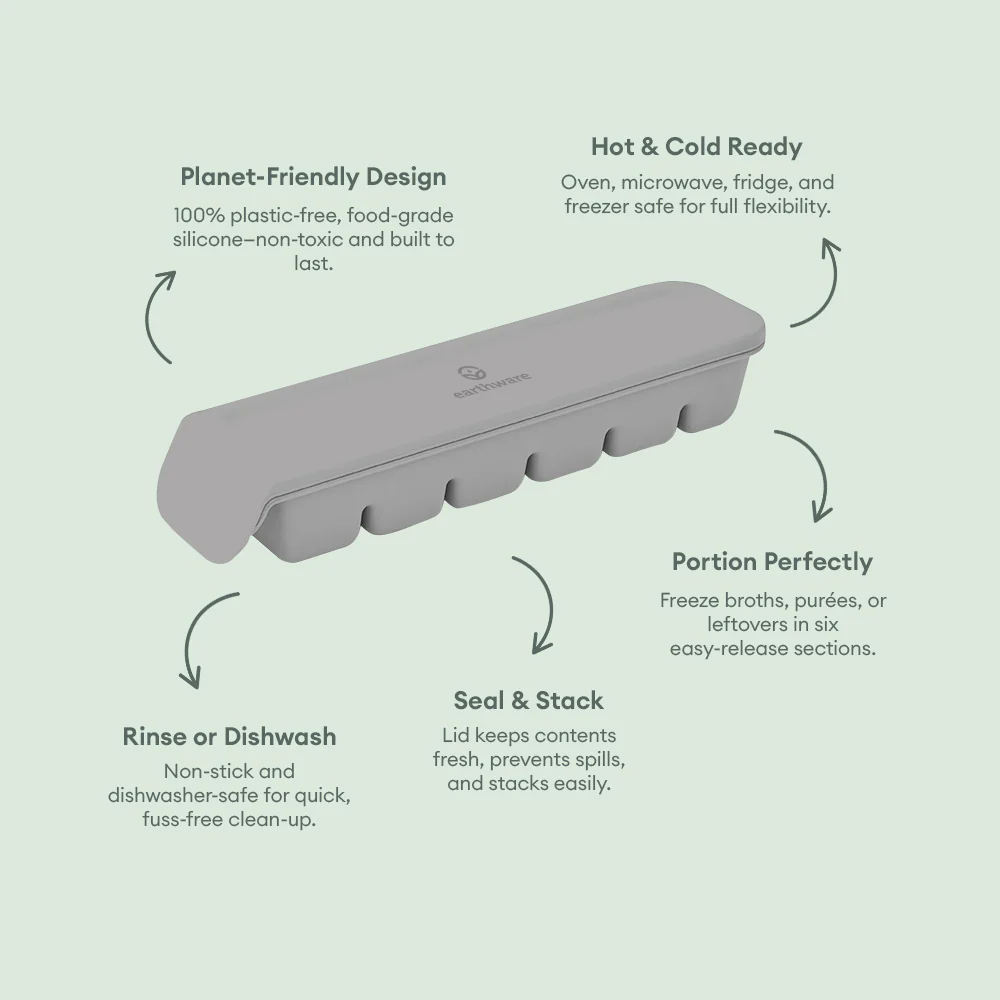 No-Tox Silicone Freezer & Oven Tray Mould - 6 Portion