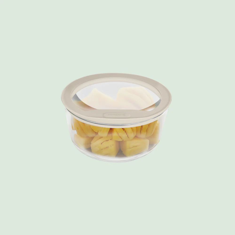 Glass Food Storage Containers - Circle (510ml)