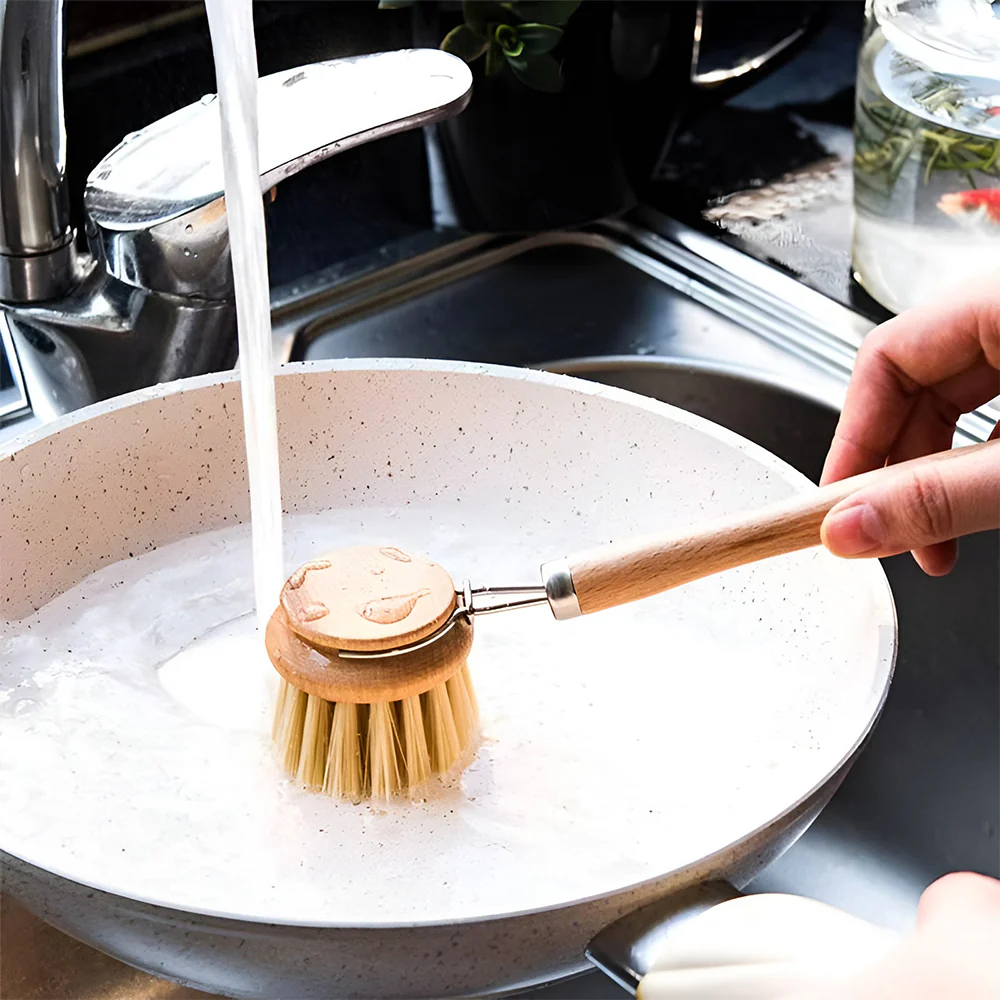 Renewable Bamboo Cleaning Brush Set