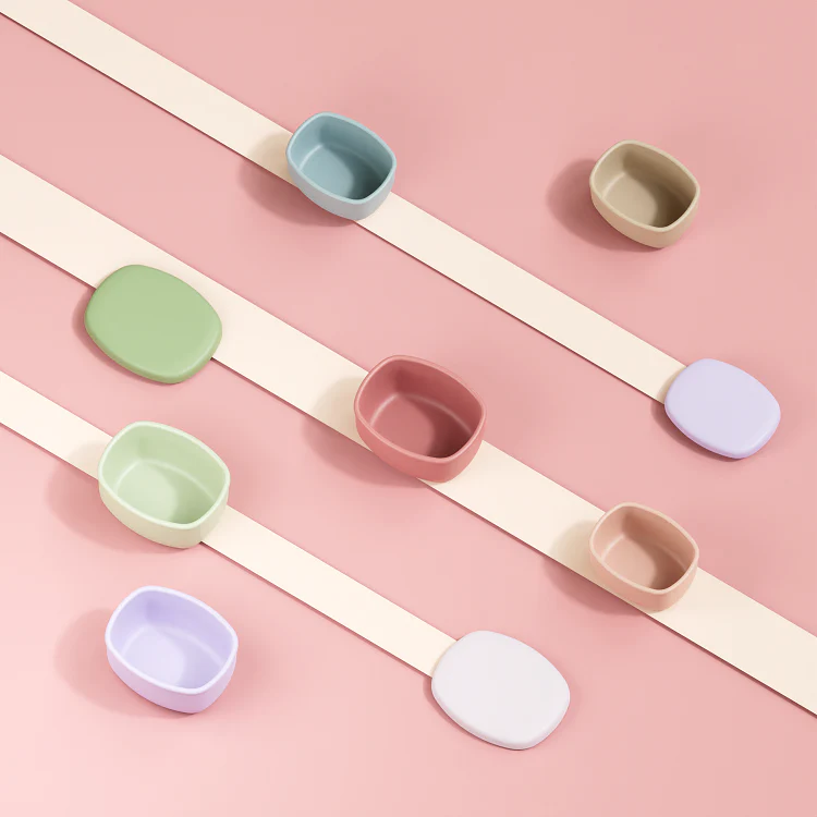 No-Tox Silicone Snack Box - 2 Pack - Pink (200ml + 350ml)