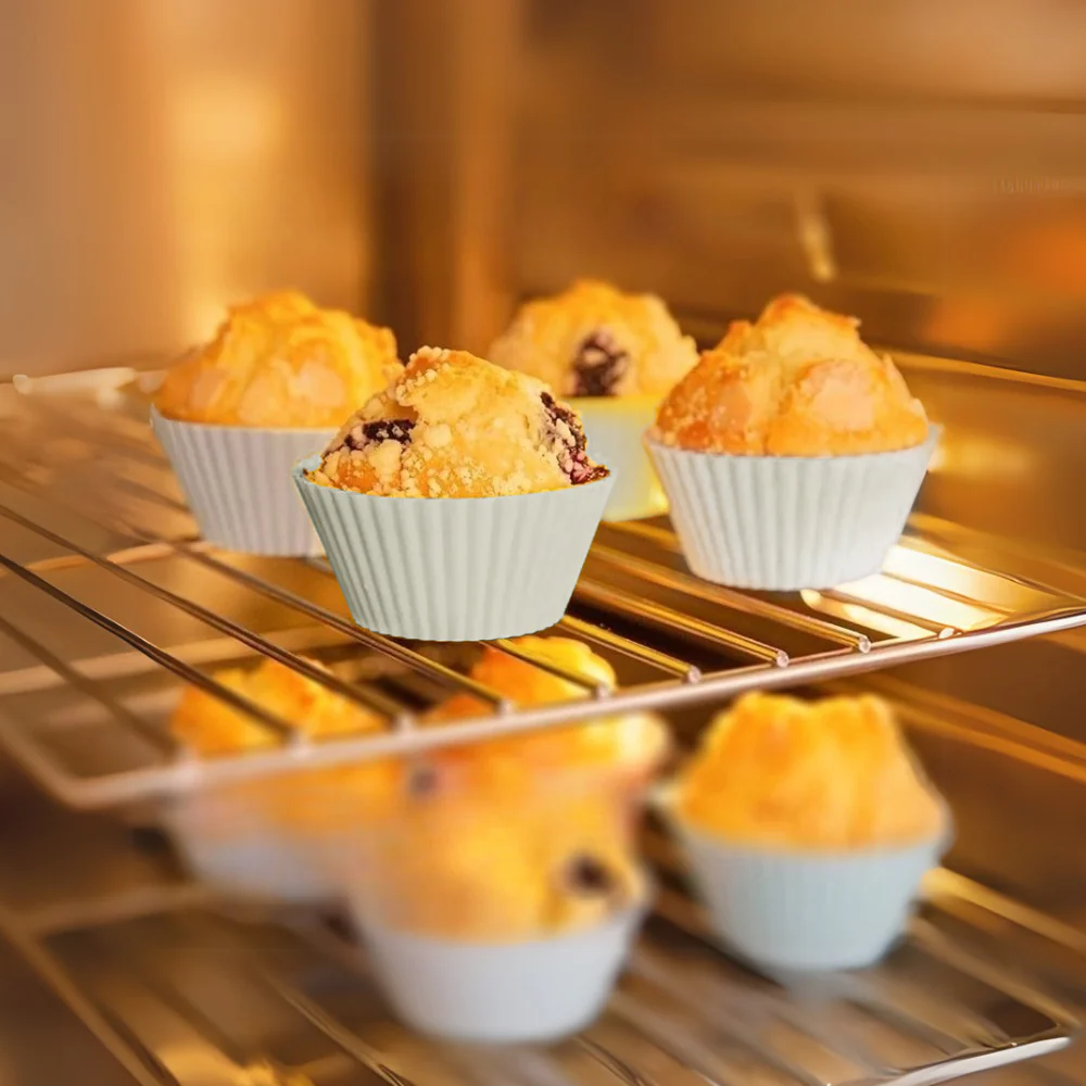 No-Tox Silicone Muffin & Cupcake Moulds - 12 Piece Set