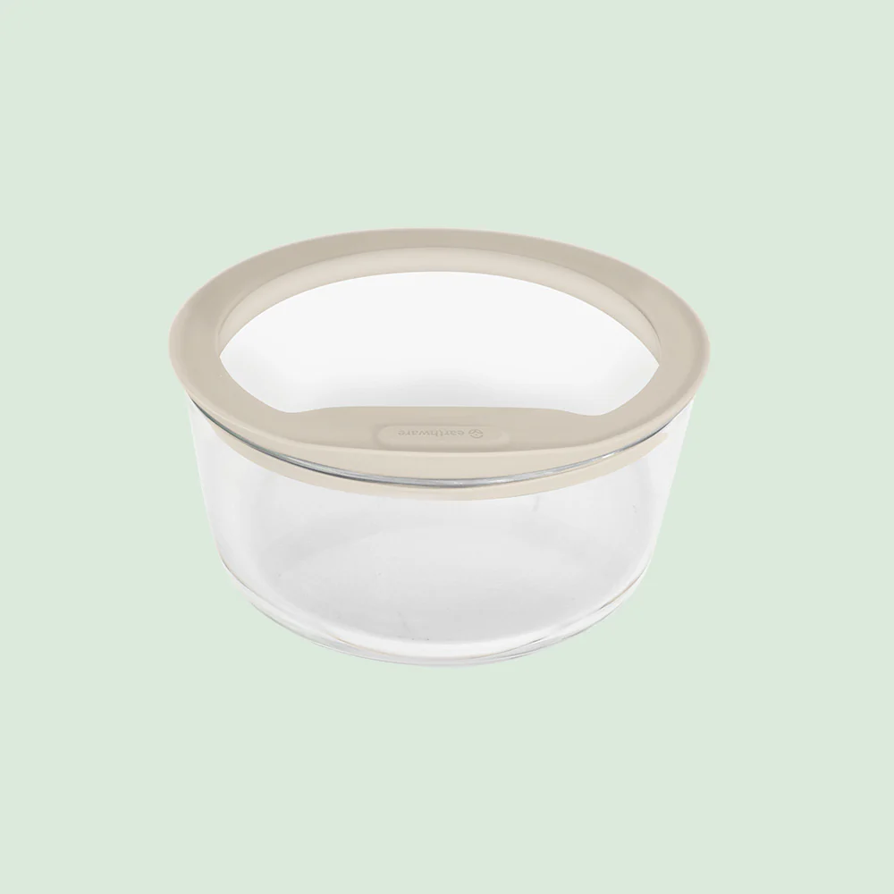 Glass Food Storage Containers - Circle (1670ml)