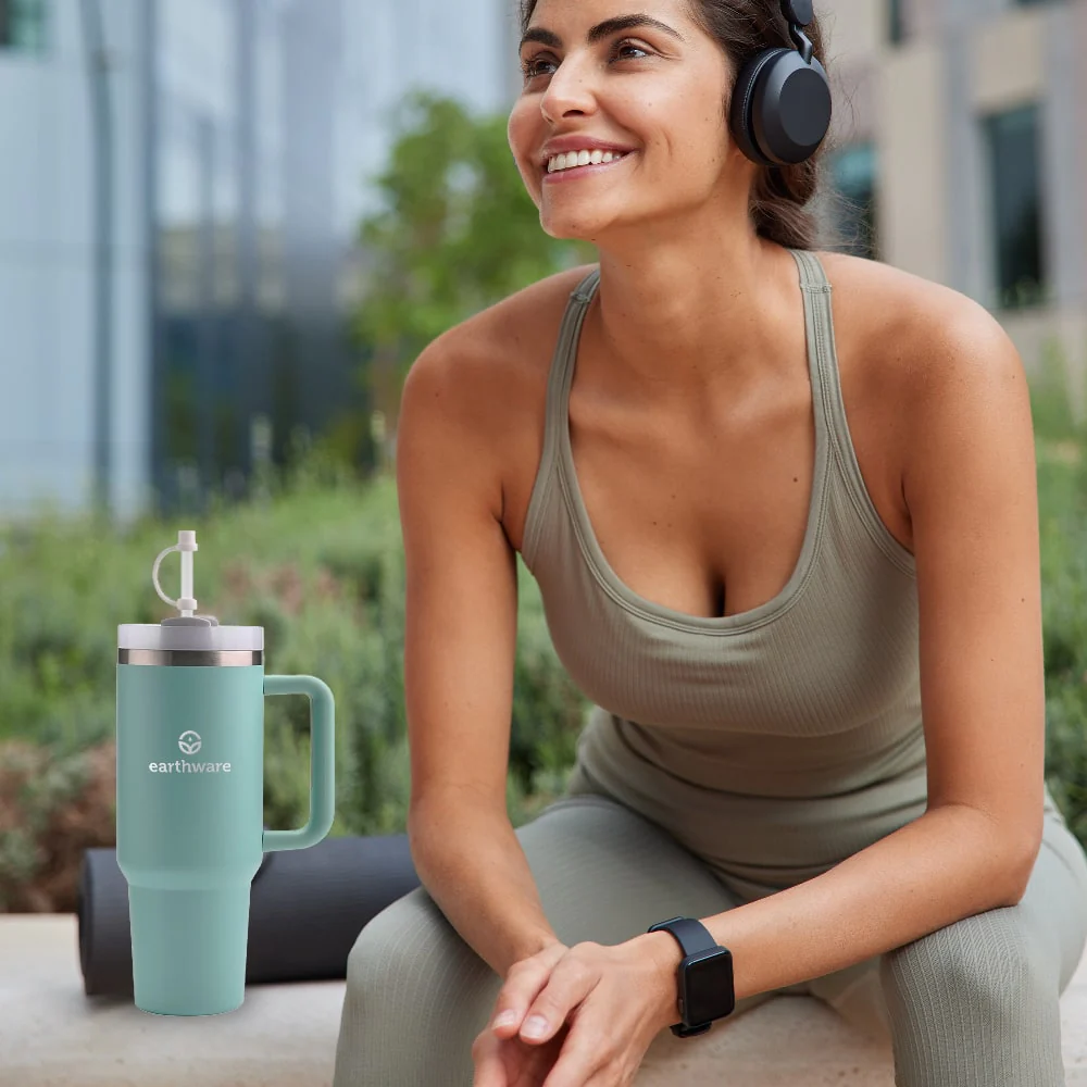 Earth Tumbler Premium Insulated Travel Cup - Mint (1.2L)