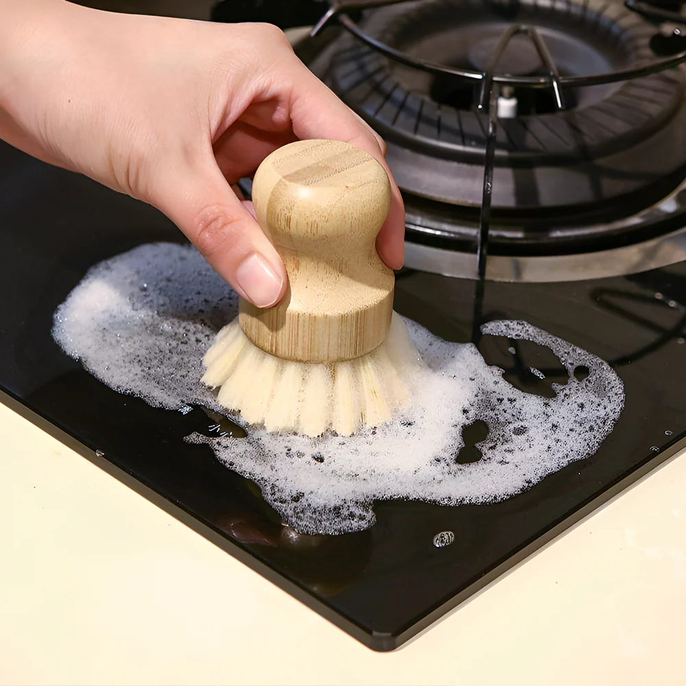 Renewable Bamboo Cleaning Brush Set