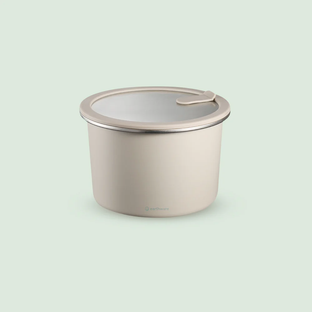 Stainless Steel Food Storage Container - Circle (1500ml)