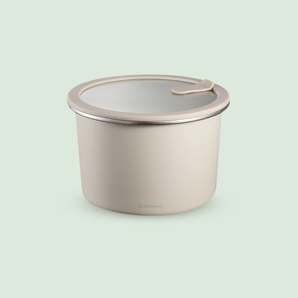 Stainless Steel Food Storage Container - Circle (2300ml)