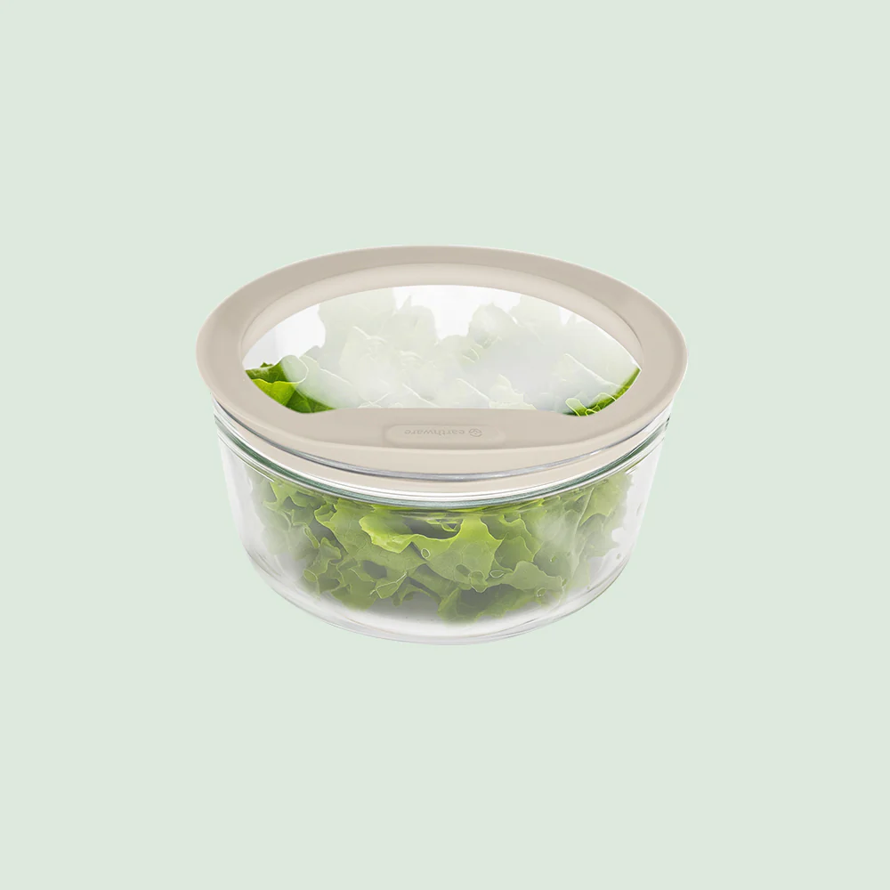 Glass Food Storage Containers - Circle (950ml)