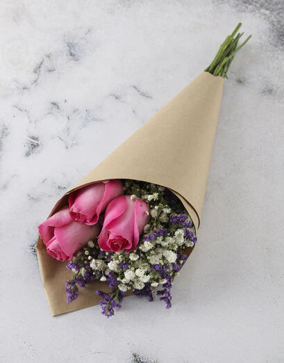 Perfect Pink Roses With A Tag