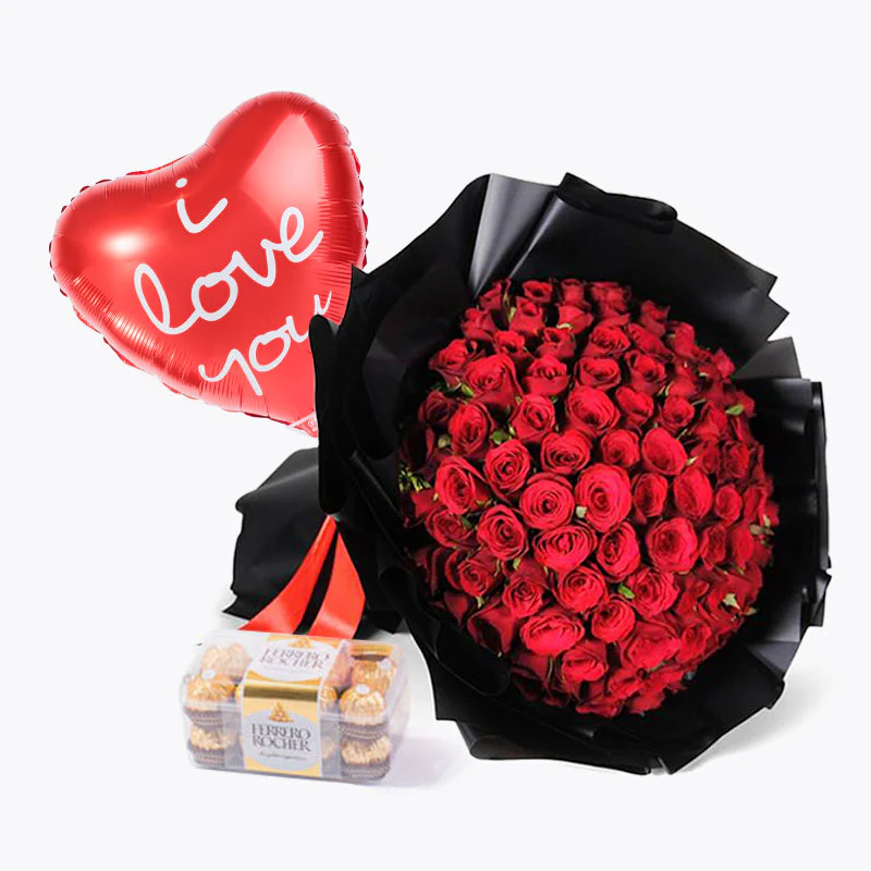 Red Roses Midnight Edition Love Bundle