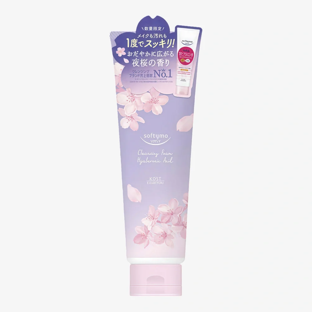 Kose Softymo Cleansing Wash Night Sakura with Display