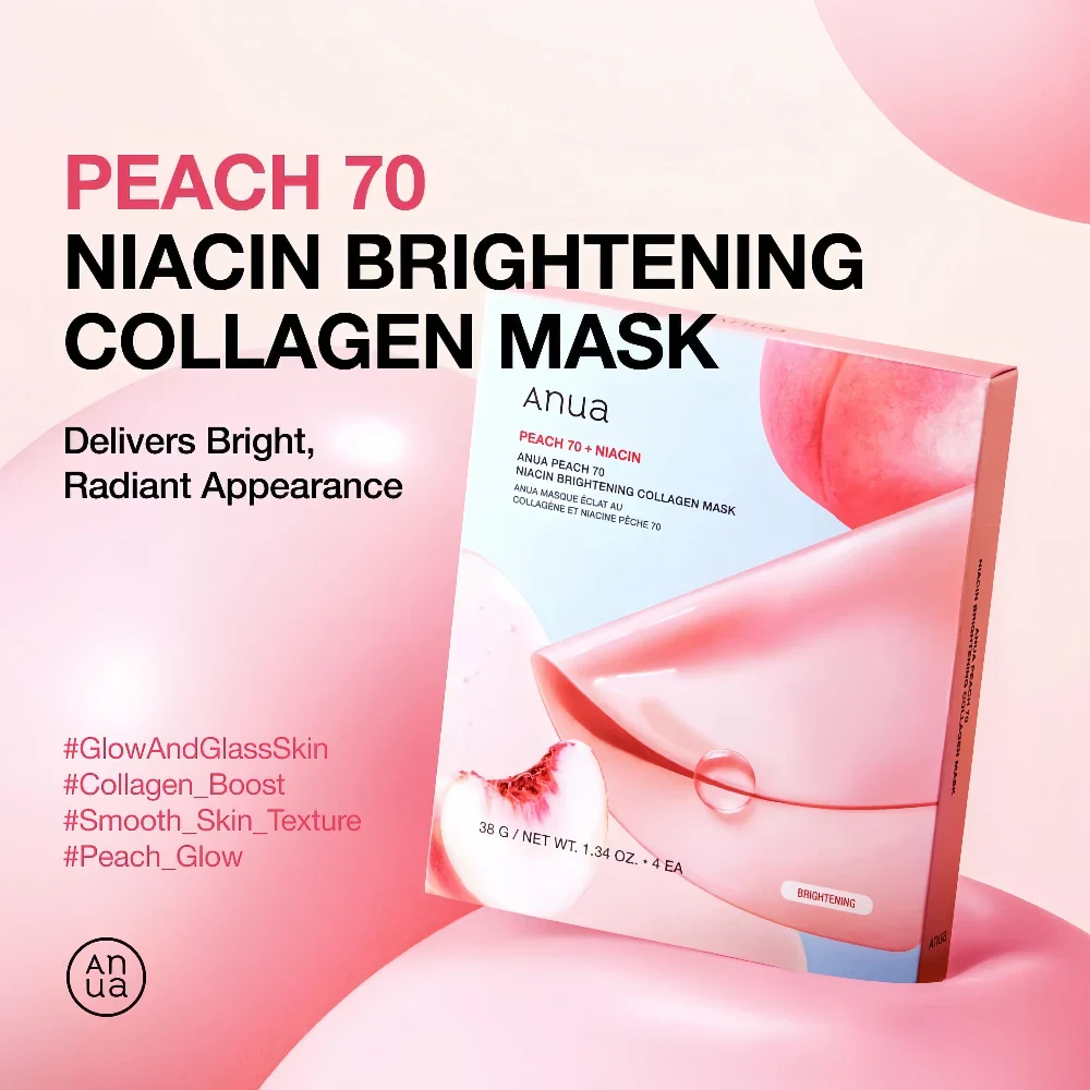 Anua Peach 70 Niacin Brightening Collagen Mask 38g