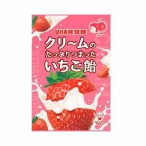 UHA Mikakuto Cream Filled Candy - Strawberry Flavor (45g)