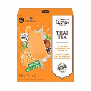 ETE Coconut Milk Frozen Dessert Bar with Thai Tea 4pcs