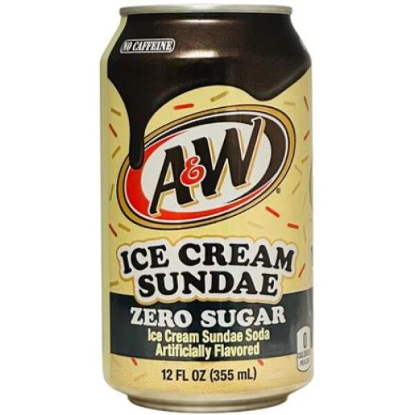 A&W Zero Ice Cream Sundae Cans 355ml