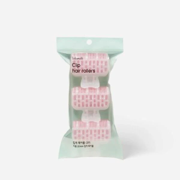 OLIVE YOUNG Fillimilli Clip Hair Rollers Red 3pcs