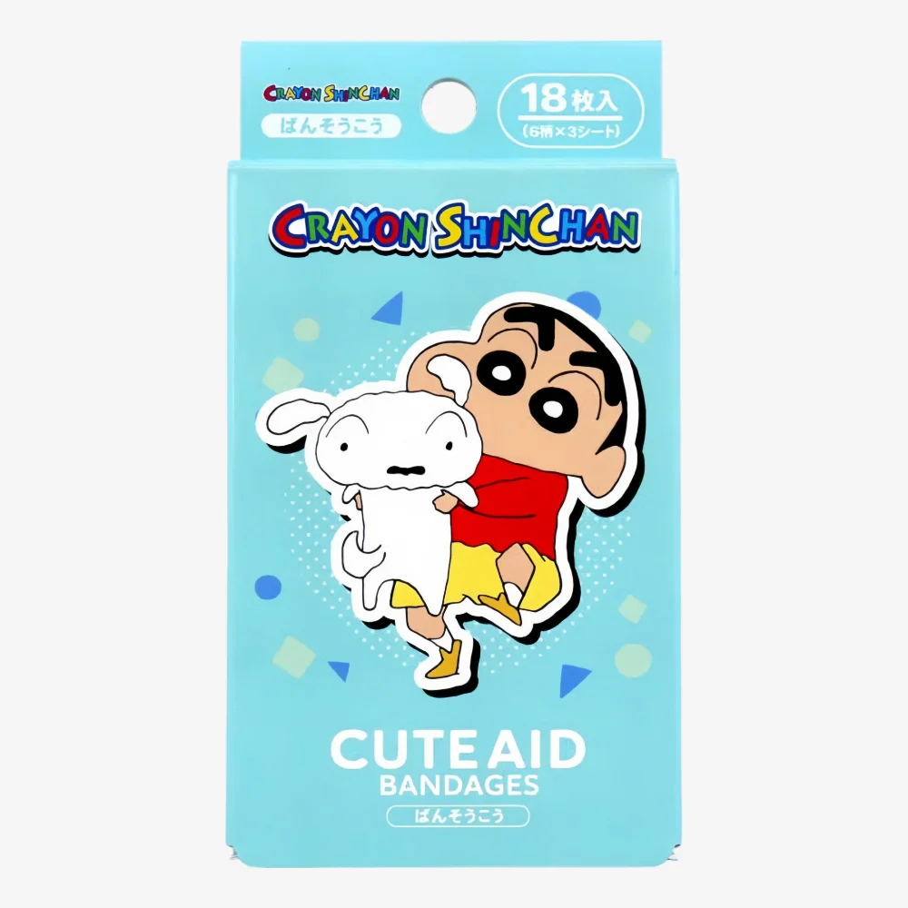 SANTAN Emergency Bandages Crayon Shinchan Blue 18pcs