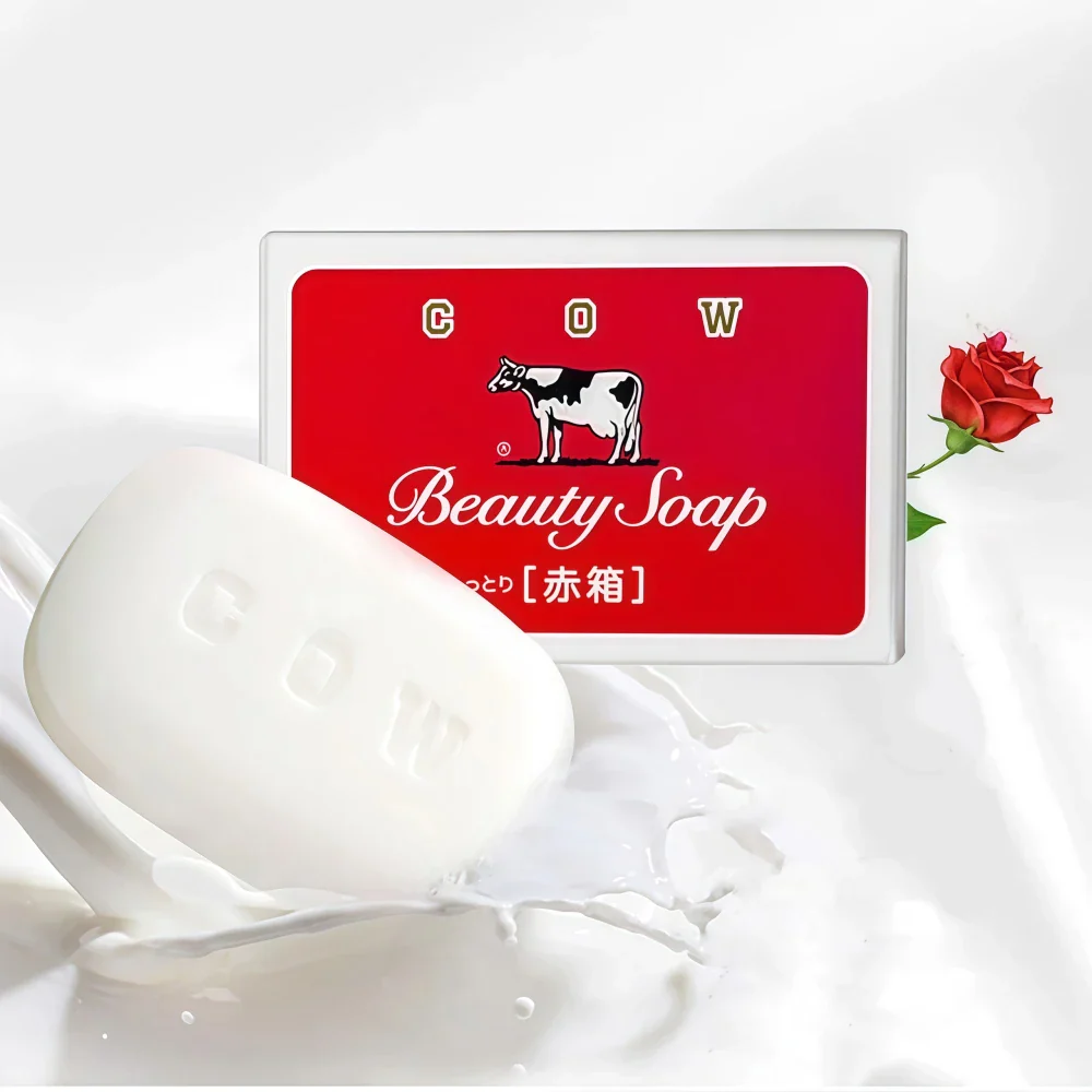 COW BRAND Bouncia Beauty Soap Red