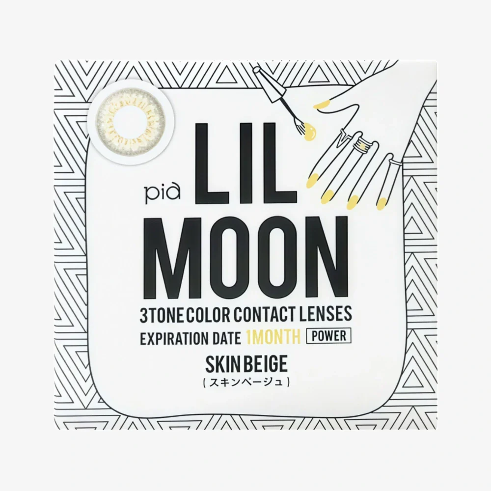 LIL MOON Monthly Contact Lens (Skin Beige) (1 Lens) -1.00