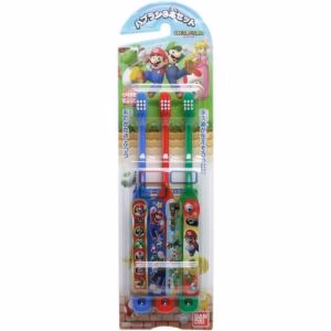 BANDAI Kids Toothbrush Set (Super Mario)  3pcs