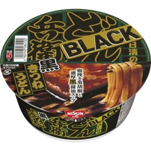 NISSIN Black Donbei Kitsune Udon (Black Pepper and Rich Black Soy Sauce) 98g