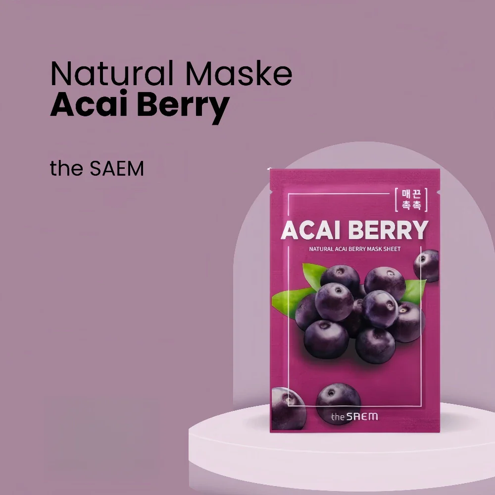 THE SAEM Natural Acai Berry Mask Sheet