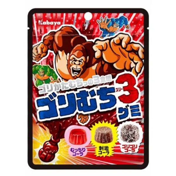 KABAYA Gorilla 3 Flavor Soda Gummy 59g