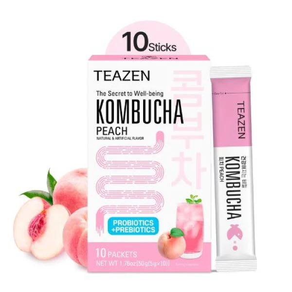 TEAZEN Kombucha Peach 10pcs