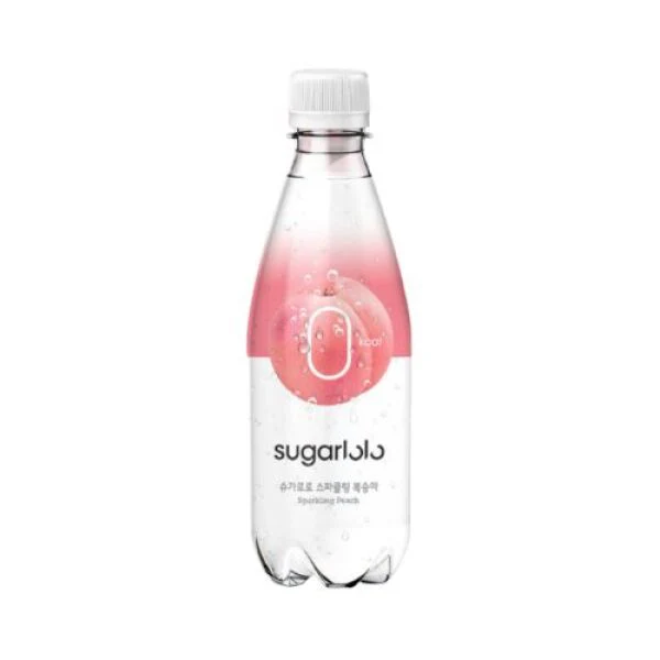 SUGARLOLO 0 kcal Sparkling Water (Peach Flavor) 350ml