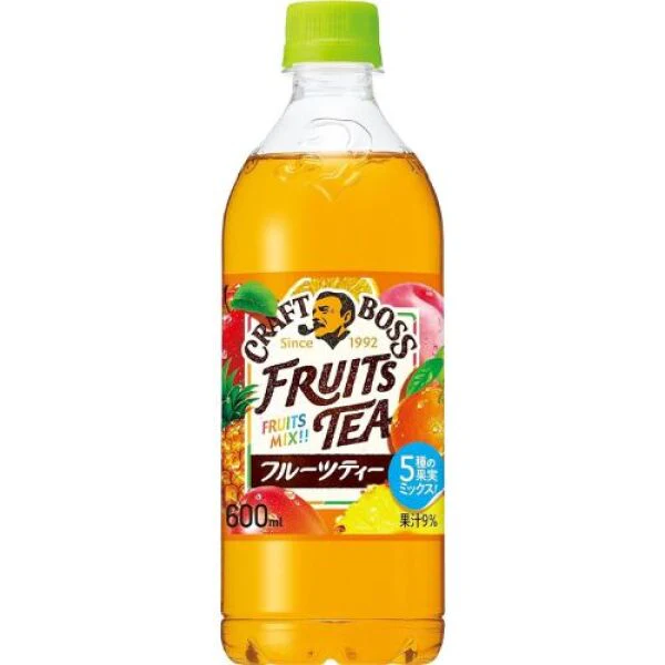 SUNTORY Craft Boss Fruit Tea Peach Mango Flavor 600ml