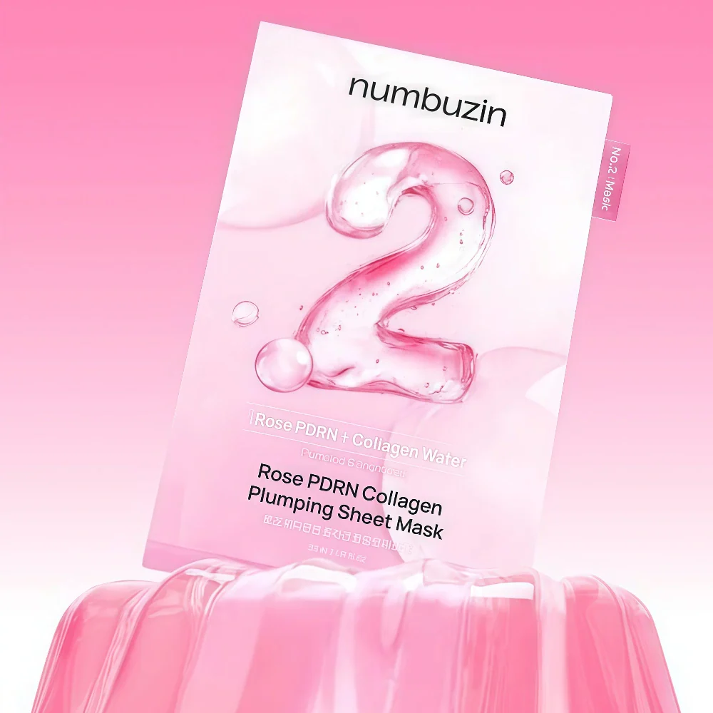 Numbuzin No.2 Rose PDRN Collagen Mask (4 sheets)