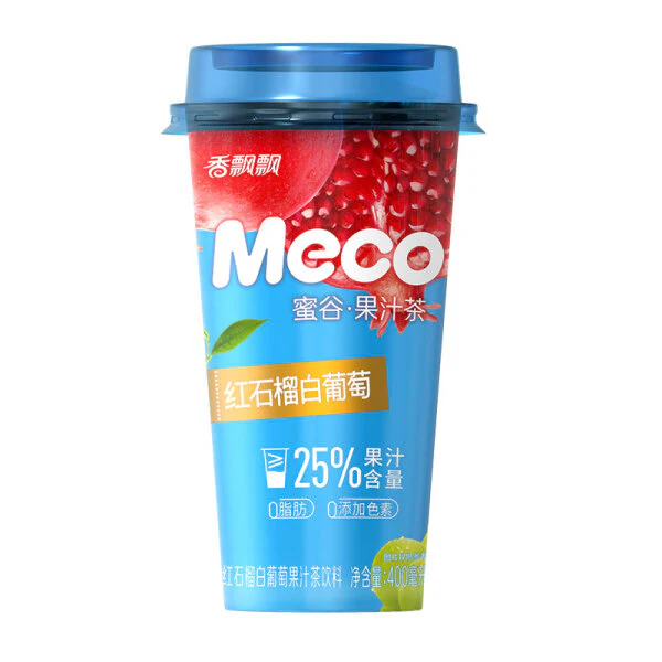 Xiang Piao Piao Meco Fruit Tea Pomegranate & Grape Flavor 400ml