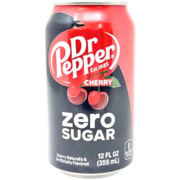 Dr. Pepper 0 Sugar Soda (Cherry Flavor) 355ml