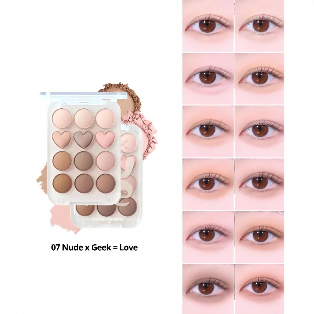 COLORGRAM Pin Point Eyeshadow Palette 07 Nude & Geek