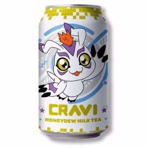 CRAVI x DIGIMON MilkTea (Gomamon)- Honeydew 315ml