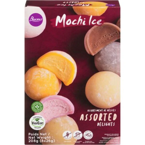 BUONO Mochi Ice Dessert- Assorted 208g
