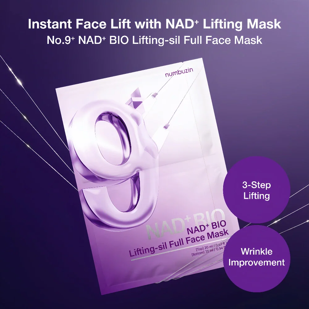 Numbuzin No.9 NAD Bio Lifting Full Cover Facial Mask 1pc