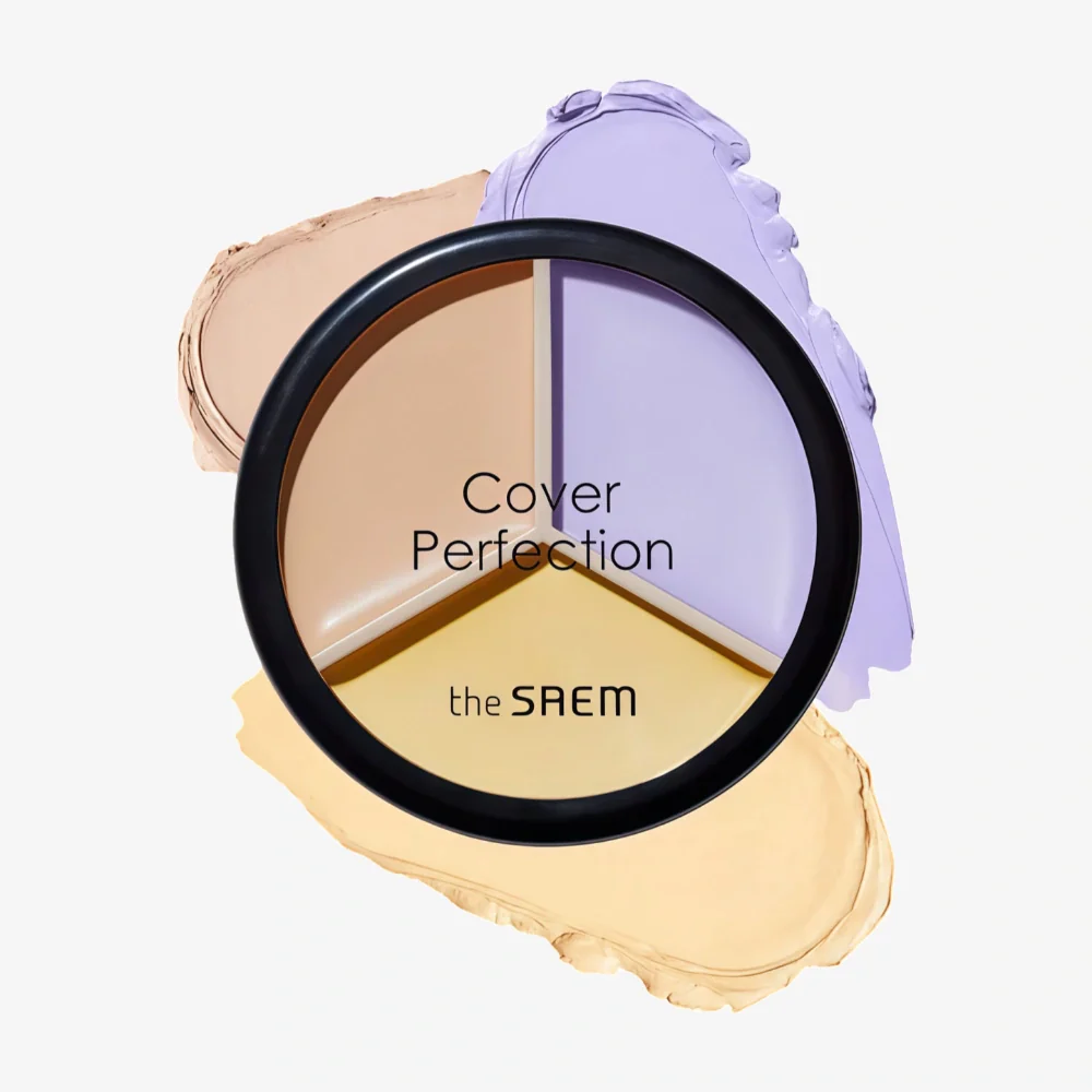 THE SAEM Cover Perfection Triple Pot Concealer 04 Tone Up Beige