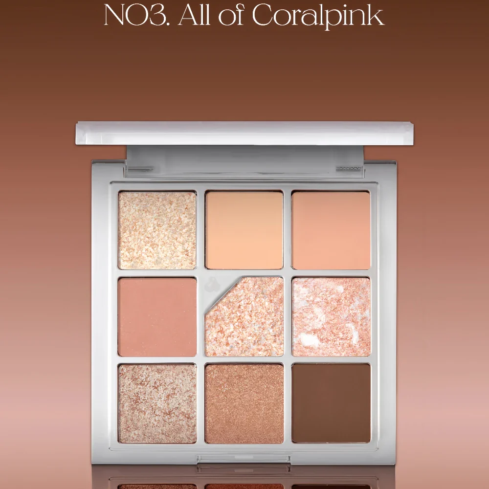 unleashia Glitterpedia Eye Palette No.3 All of Coralpink