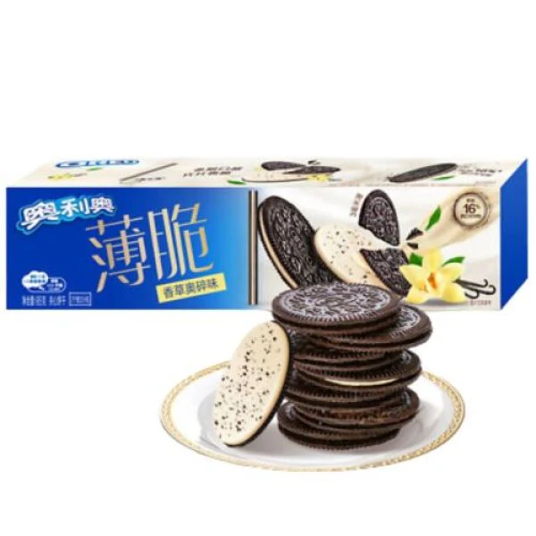 Oreo Crispy Thin Cookies Crushed Vanilla Flavor 95g