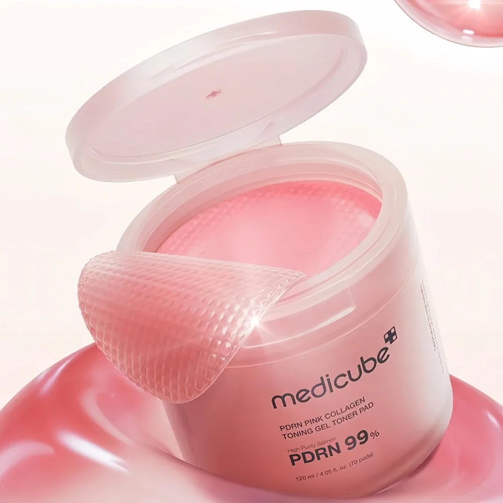 MEDICUBE PDRN Pink Collagen Toning Gel Toner Pad 70ea