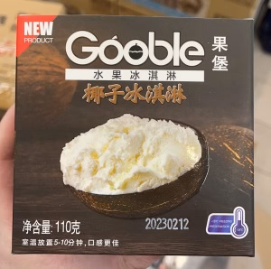 Gooble Coconut Ice Cream 110g