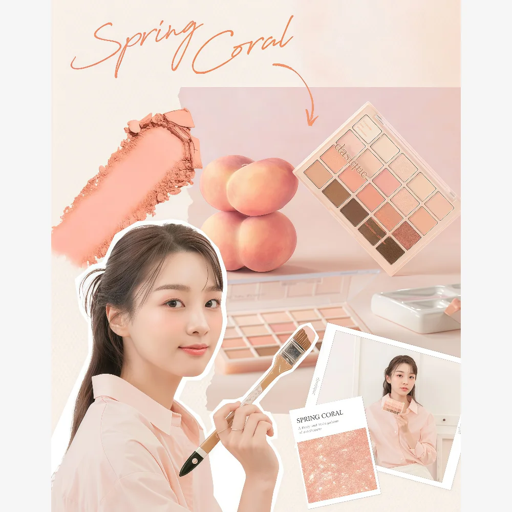 DASIQUE Mood Shadow Palette 03 Spring Coral