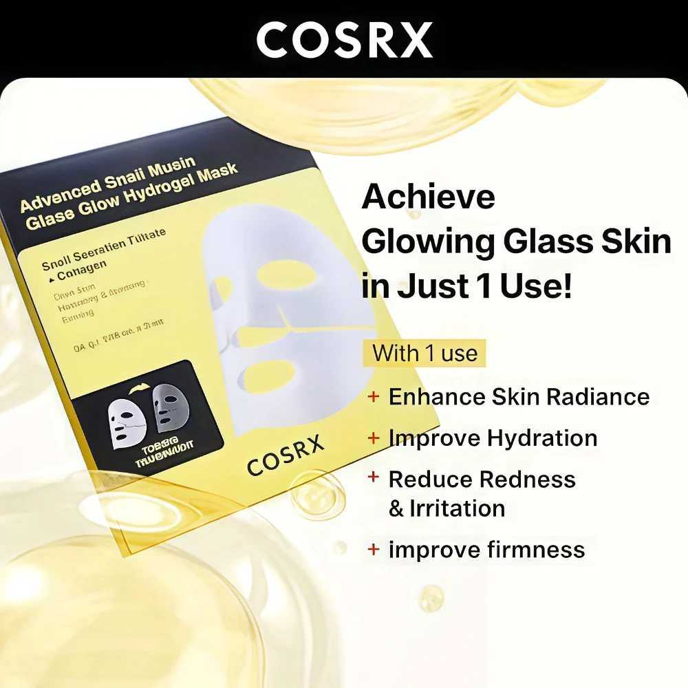 COSRX Advanced Snail Mucin Glass Glow Hydrogel Mask 1 Pc