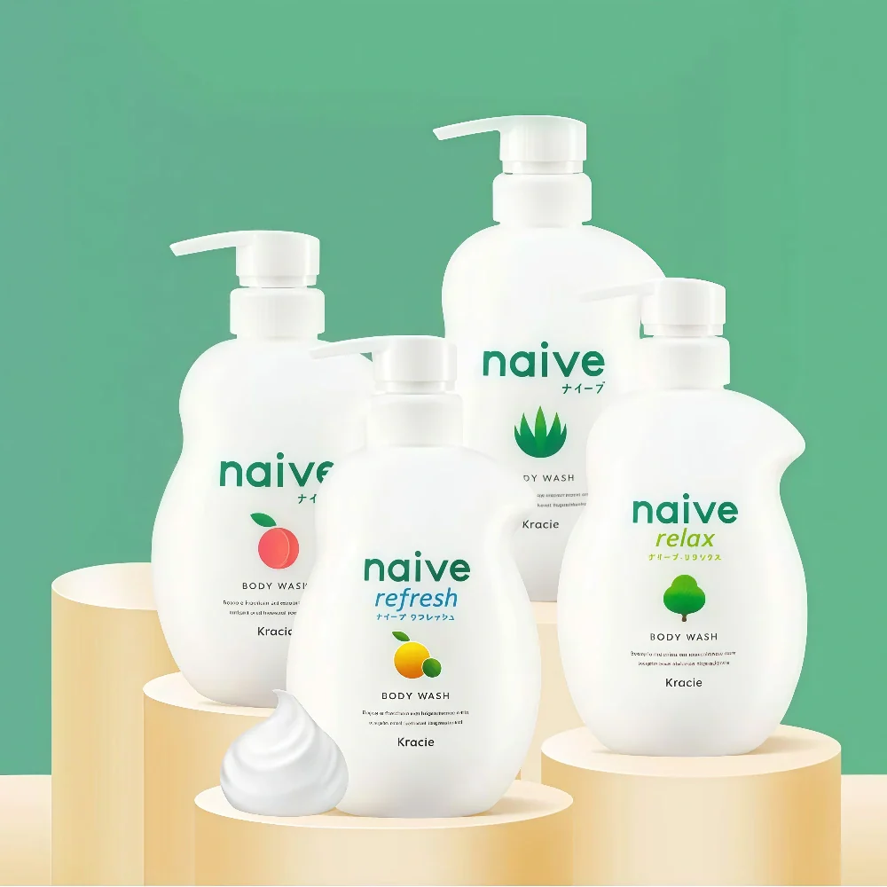 KRACIE Naive Body Wash Aloe 530ml